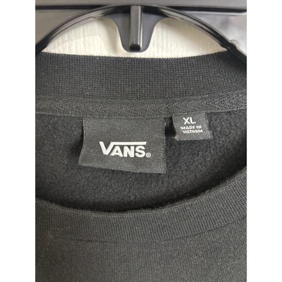 Vans Off The Wall Black White Checkered Crewneck Pullover Size XL Skater Grunge - Picture 3 of 5